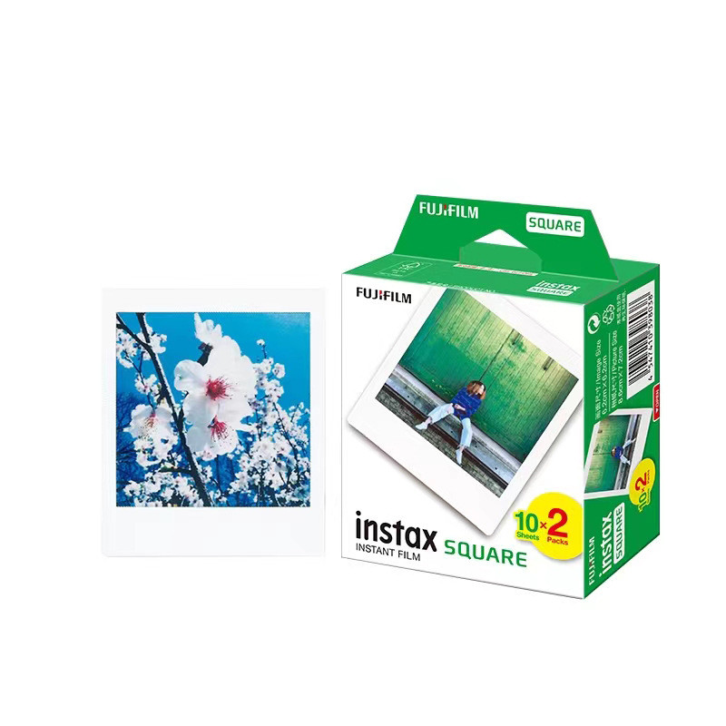Filme Fujifilm Instax Square Branco com 10 Fotos Instantâneas