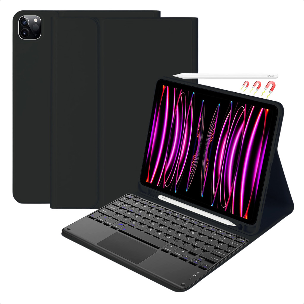 Capa Para iPad Pro 11 2ª 3ª 4ª Geração Com Teclado Touchpad