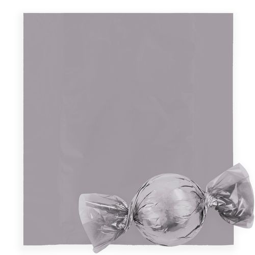 Embalagem Para Trufas e Bombons Liso Prata 14,5X15,5CM 100 Unidades CROMUS