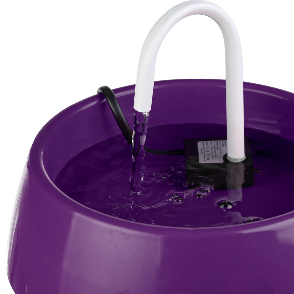 Fonte Roxa De Agua Para Gatos 1 Litro Bebedouro Para Gato Automático