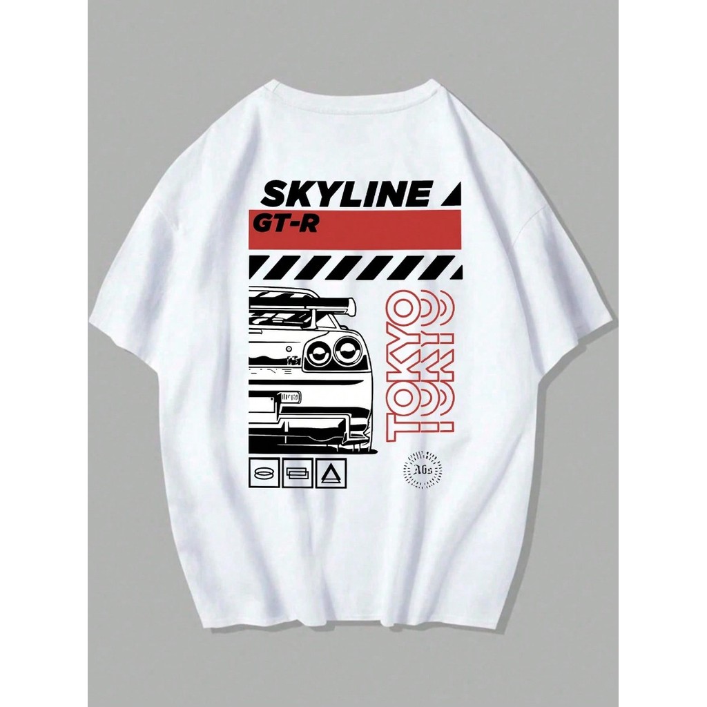 Nova Camiseta Skyline Oversized: Unissex, 100% Algodão e Estilo Streetwear Versátil