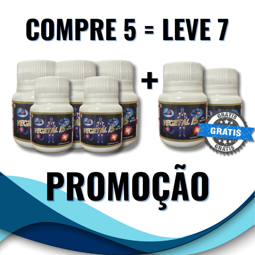 Kit 7 Unidade De Vegetal15 15 Capsulas Original