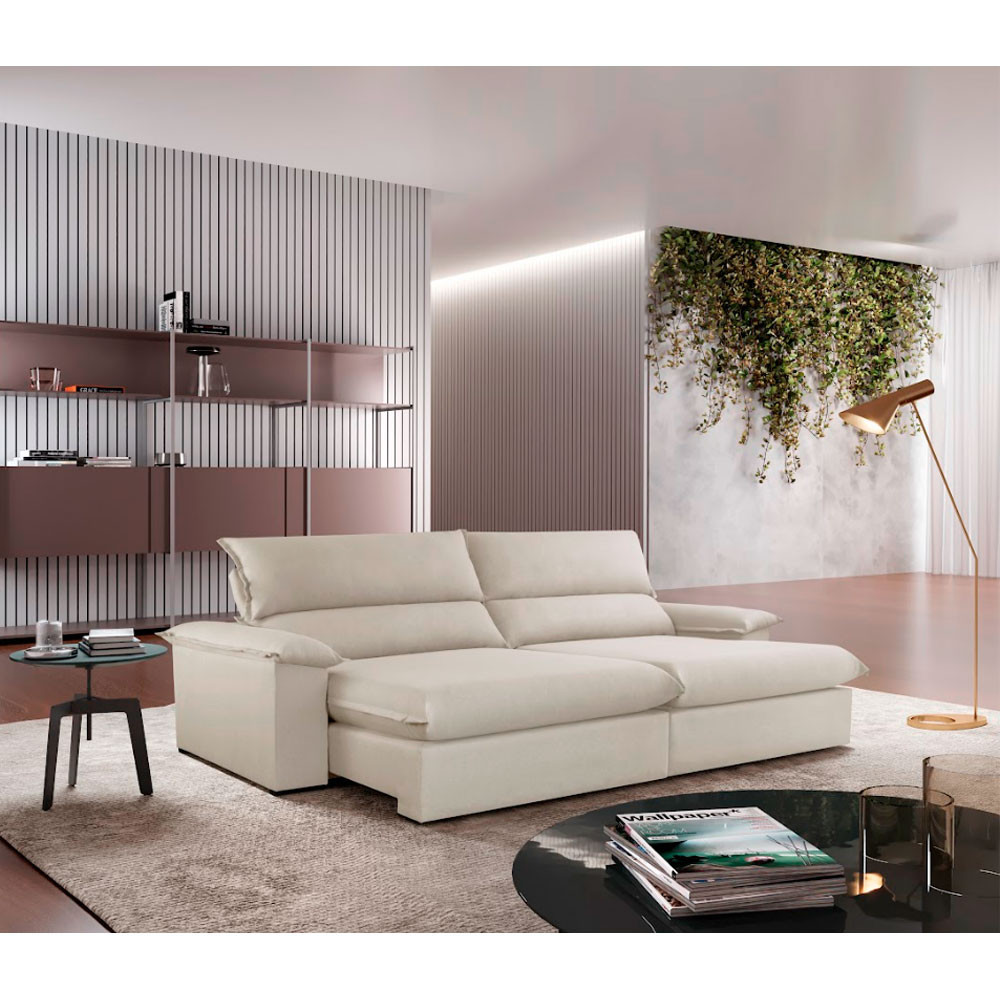 Sofá Filadélfia Linho 02 Módulos 120cm B25cm Meu Sofá Online