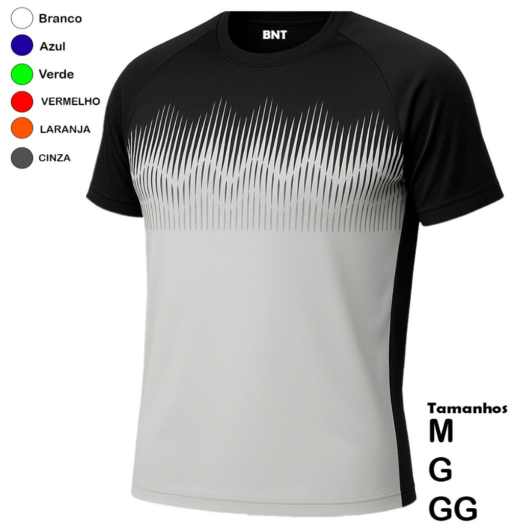 Camiseta DryFit Masculina Casual Treino Academia Esportes Exercícios Corrida Camisa leve confortavel