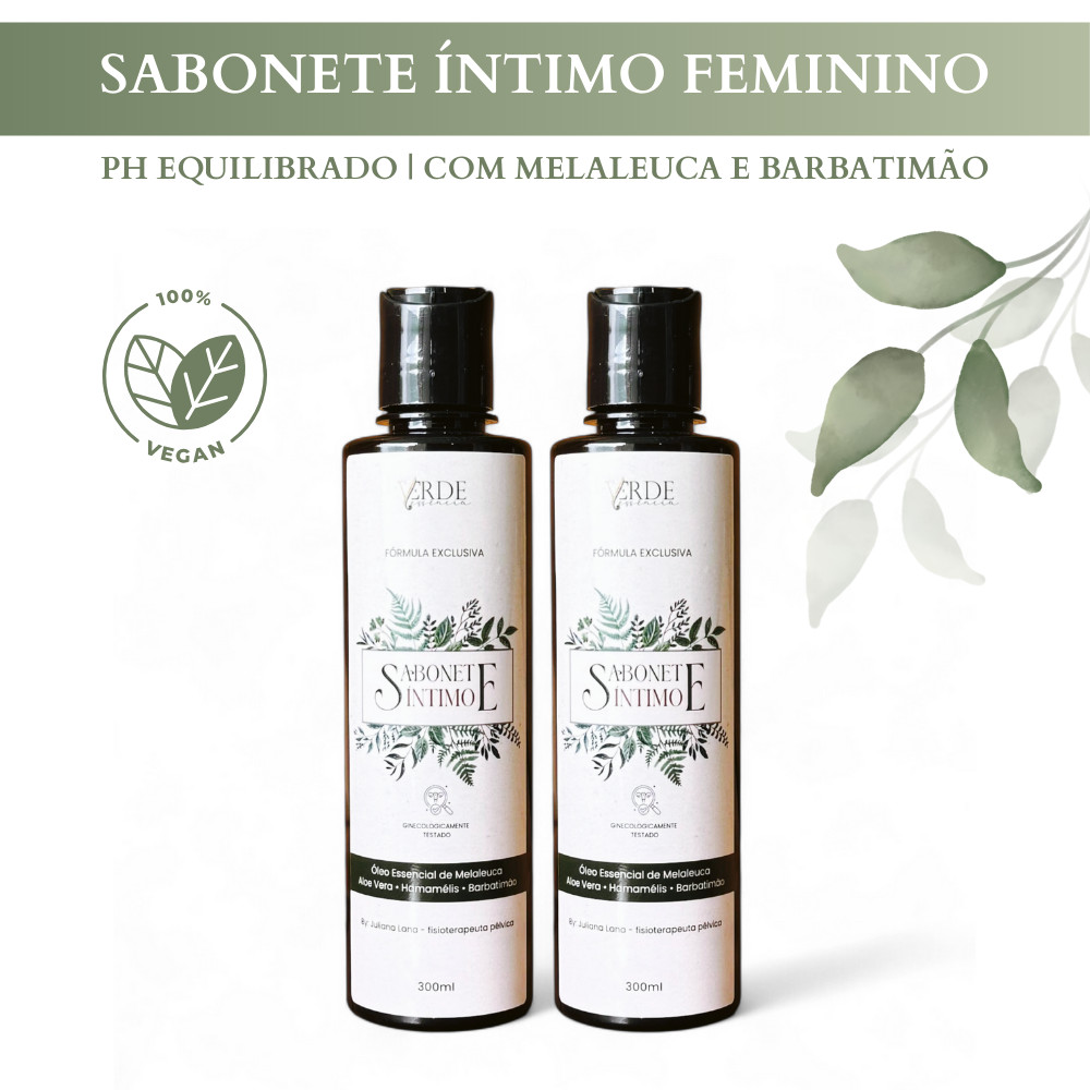 Sabonete Íntimo 300ml Com Barbatimão e Melaleuca - Contra Candidíase de Repetição e Vaginose