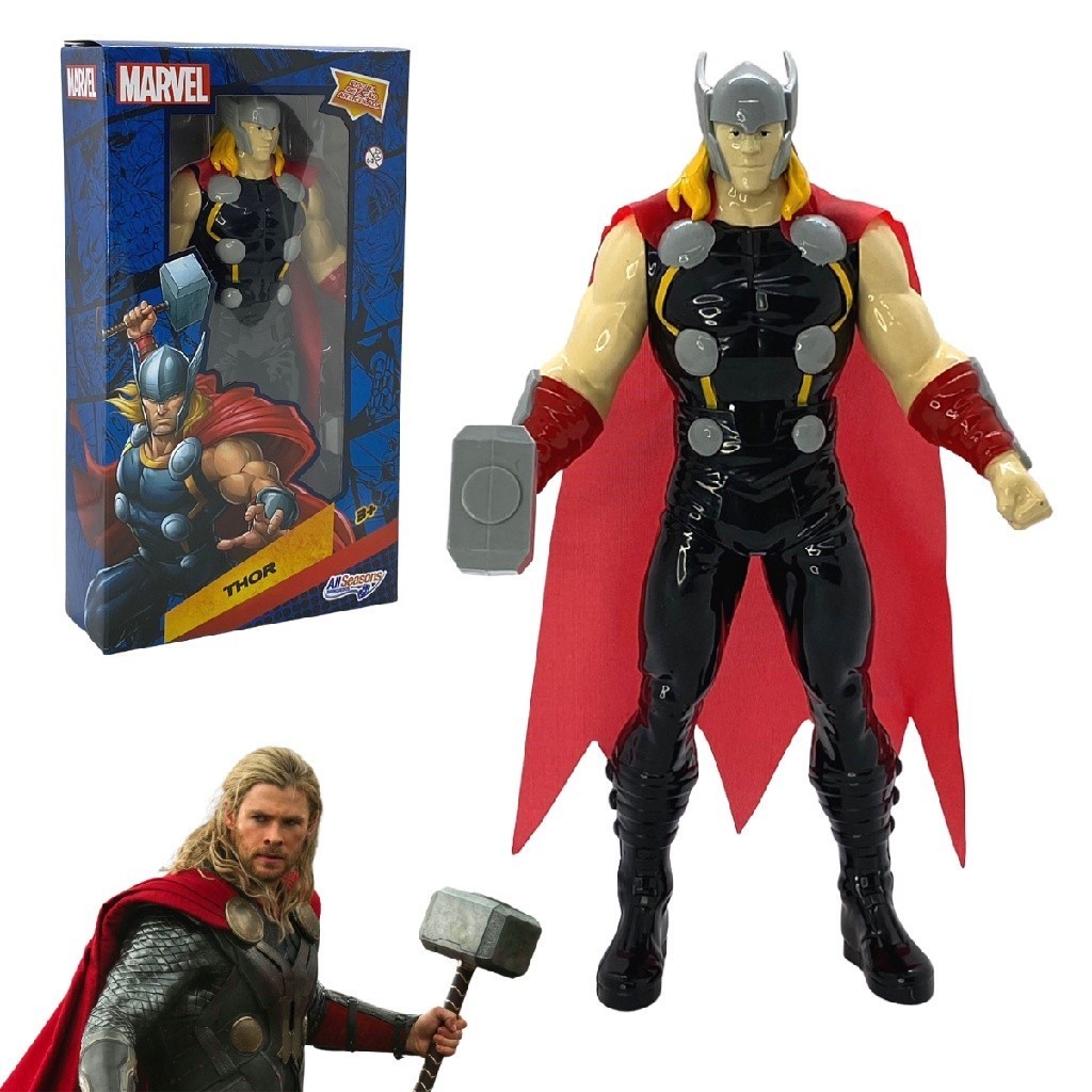 Brinquedo Boneco Thor Avengers Figura de Ação Articulado 22 cm Original