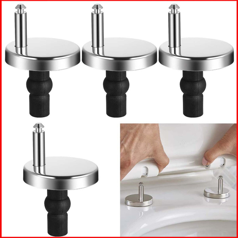 4 pçs tampa do vaso sanitário dobradiça superior fixa parafusos de substituição da placa de liberação rápida