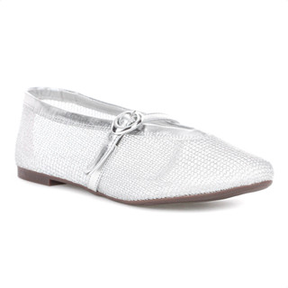 Sapatilha Anacapri Tela Brigitte Glamour Prata - Feminino em Oferta na Shopee