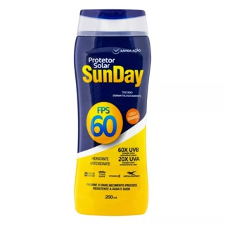 Protetor Solar FPS 60 200ml SunDay Nutriex - Proteção Para Sua Pele em Oferta na Shopee