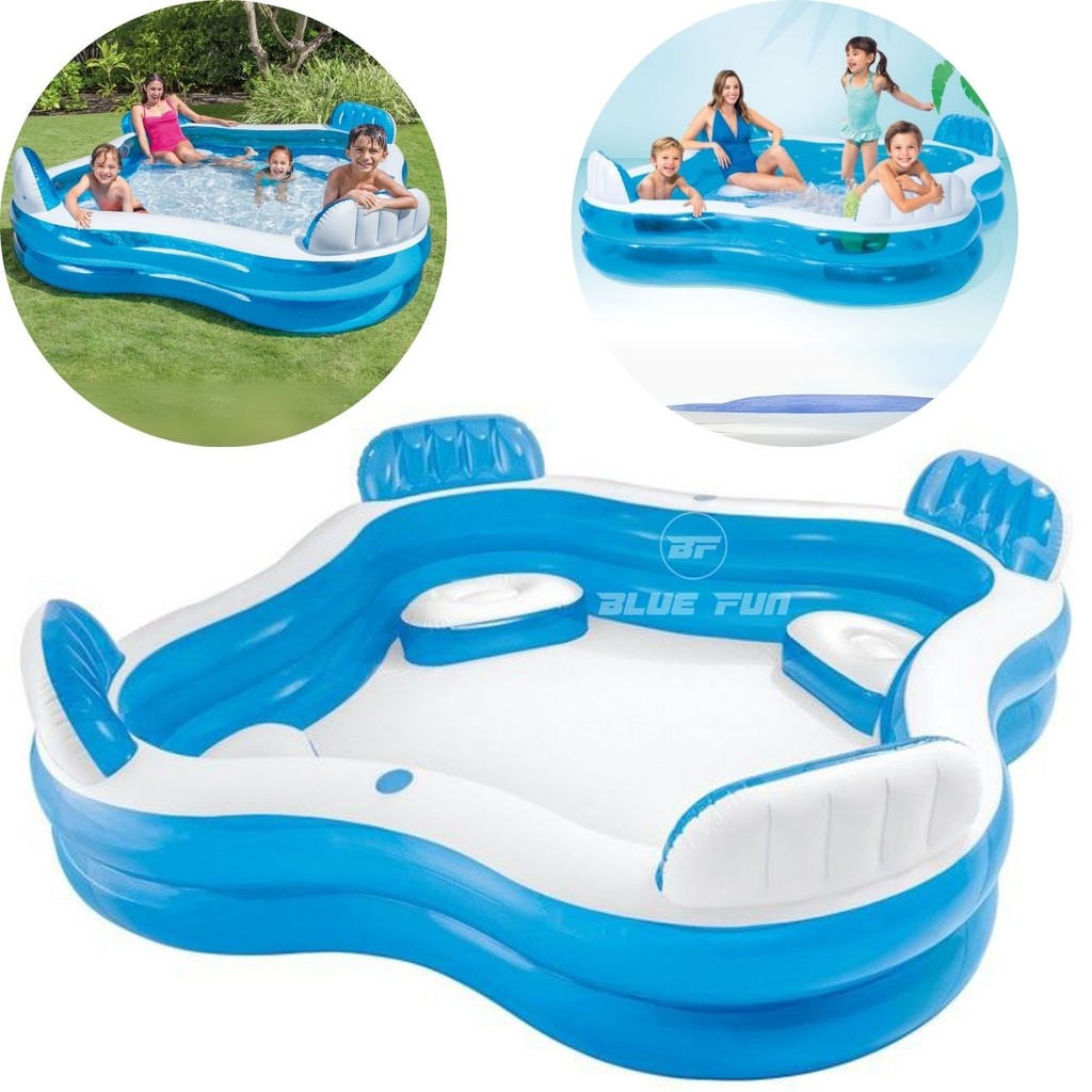 Piscina Inflável Intex Familiar com 4 Assentos 990 litros 56475