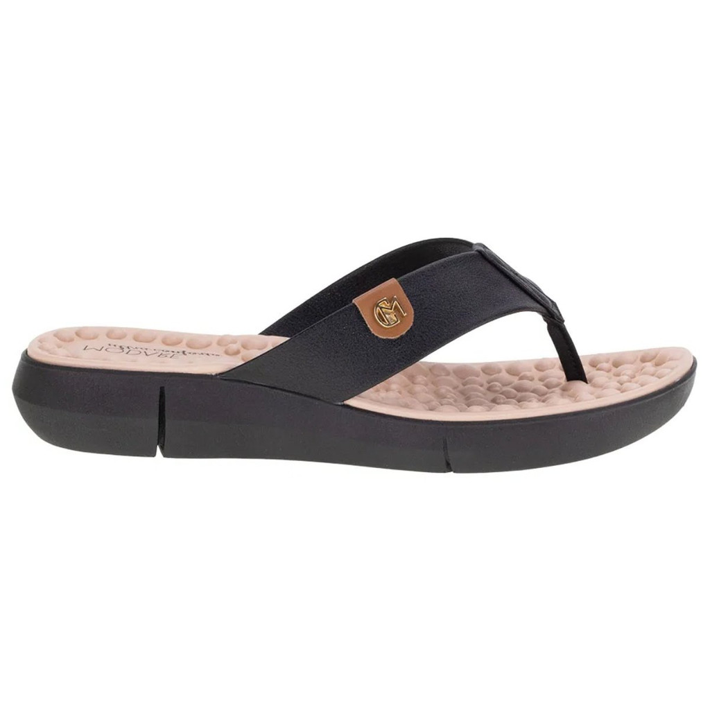 Chinelo Tamanco Anabela Feminino Modare Solado Massageador
