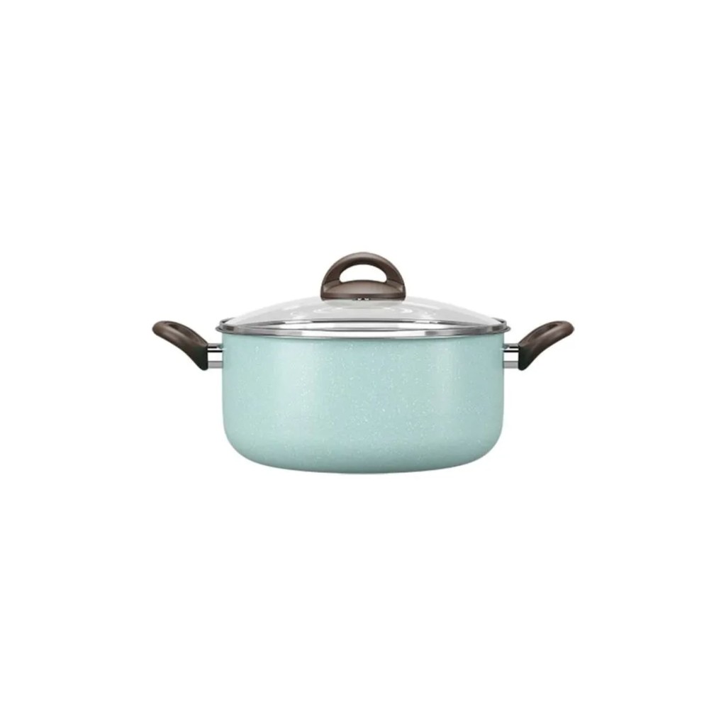 Caçarola com Tampa 20cm 2,65L Revestimento Antiaderente Ceramic Life Verde Suprema Brinox - 7245/363 em Oferta na Shopee