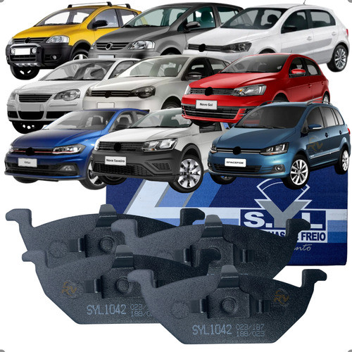 Kit Pastilha Freio Dianteira Original Syl Polo Fox Golf Up Spacefox 2006 2007 2008 2009 a 2021