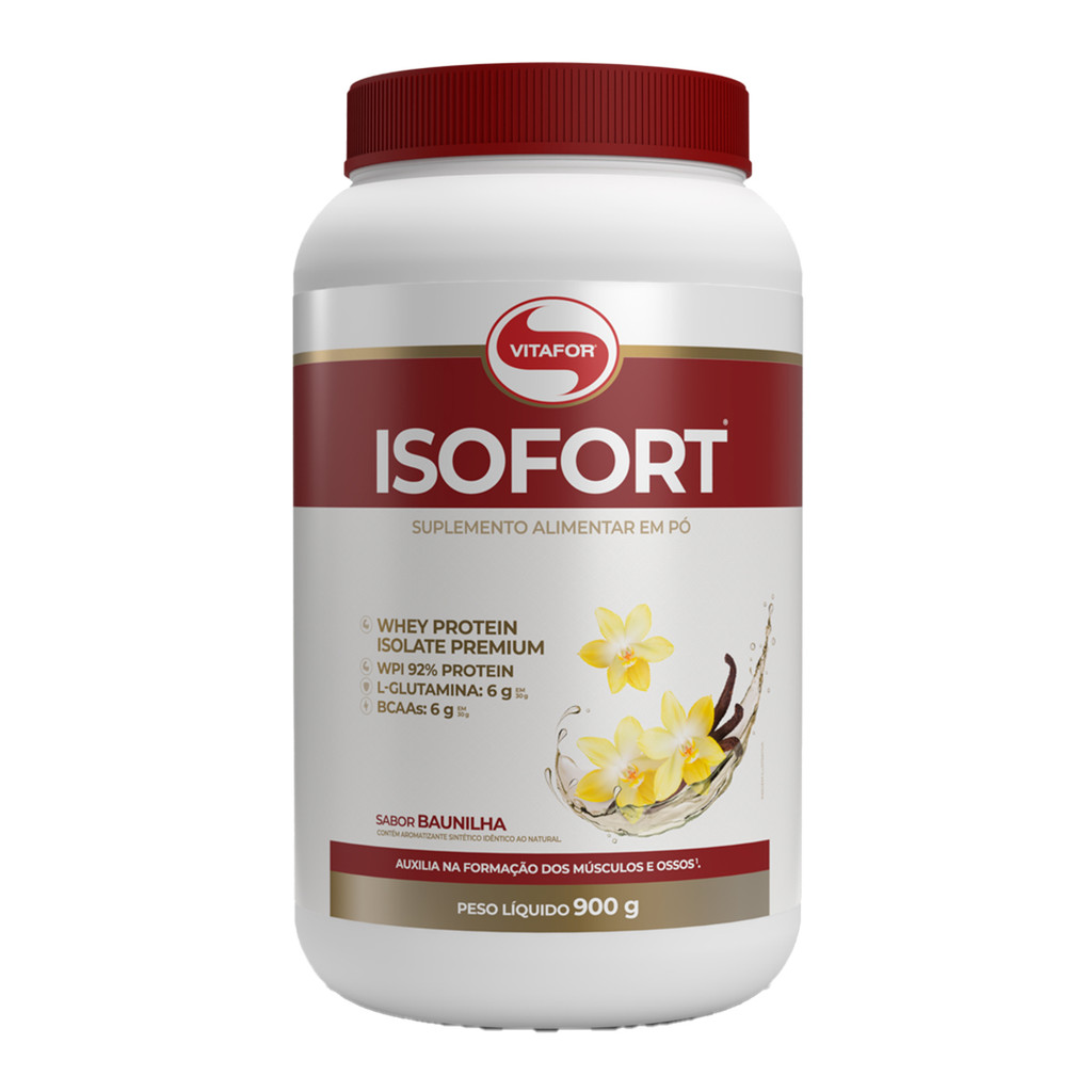 Whey Protein - Isofort Baunilha 900g - Vitafor