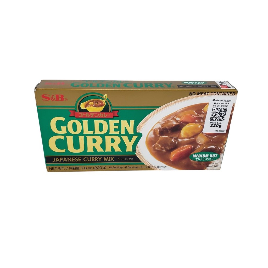 Karê S&amp;B Golden Curry Chukara nível Médio 220g