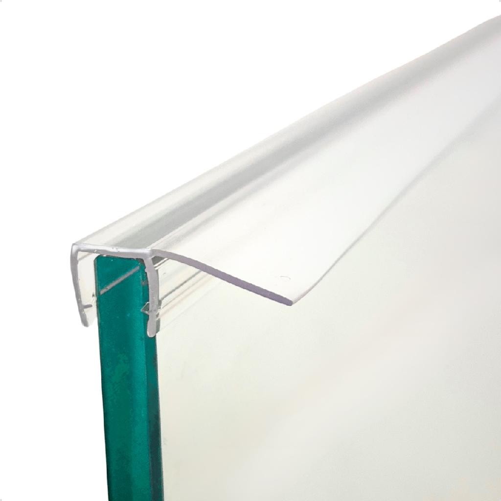 Protetor Veda Porta de Correr Vidro 10mm 1,2m Aba 17mm Impermeavel Veda Fresta Contra Insetos e Agua