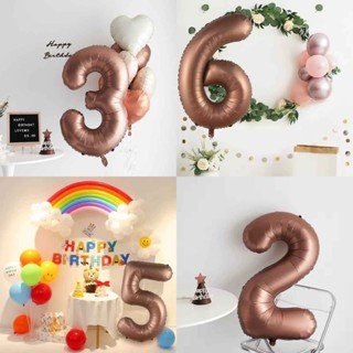 Balão Numero Marrom Balão Numero Chocolate Café 32Pol 75/80cm em Oferta na Shopee