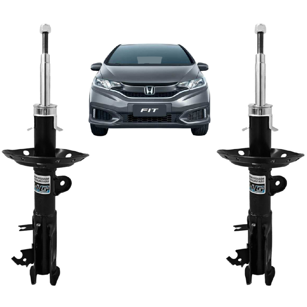 2 Amortecedores Honda Fit Novos Nakata Dianteiro 2015 2016