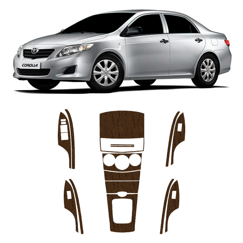 Adesivos Painel Corolla 2009/2012 Madeira Automatico/Manual em Oferta na Shopee