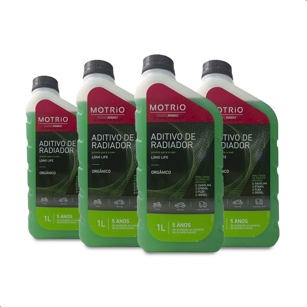 Kit Líquido Arrefecimento Motrio Renault Fluence 4l. em Oferta na Shopee