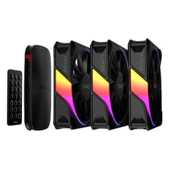 Kit Cooler Fan Para Gabinete 3Un Sangue Frio 3 Argb Black Vulcan 120Mm Pcyes - K3Argbsf3Br