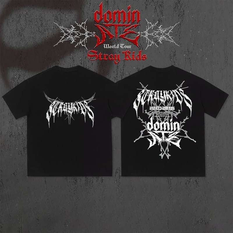 [Camiseta Premium em Algodão Puro]SISI feminina " dominATE " World Tour Merch Moda Coreana Solta feminina Manga Curt em Oferta na Shopee