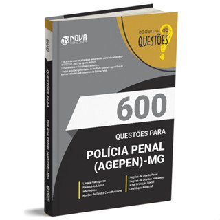 Caderno 600 Questões Gabaritadas Polícia Penal-MG (PP-MG) em Oferta na Shopee