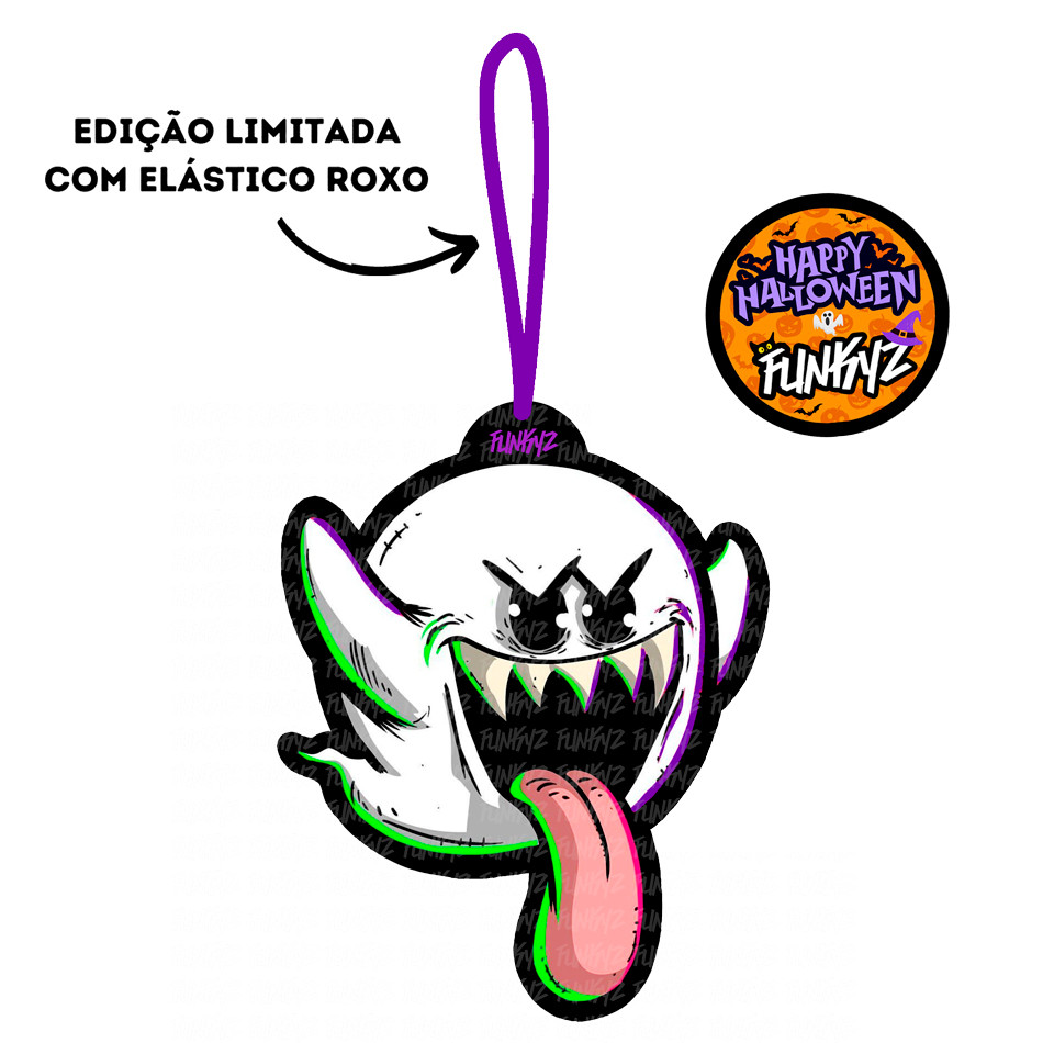 Aromatizante Mario Ghost Halloween (Tipo Little Tree) Funkyz
