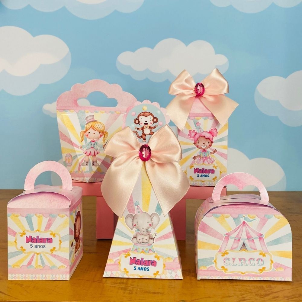 Kit Festa CIRCO ROSA MENINA Personalizados | Lembrancinhas | Festa infantil | Aniversário