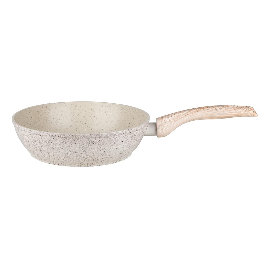 Frigideira Antiaderente Ceramica Indução 24cm Bege Vanilla