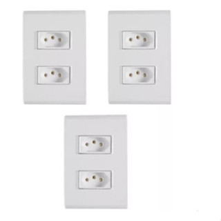 KIT 3 CJ 4X2 2 TOMADA 10A  TRAMONTINA LIZ em Oferta na Shopee