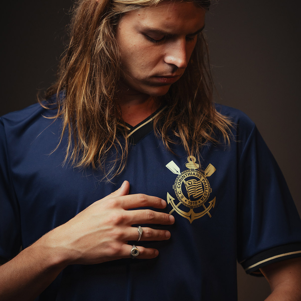 Camisa Corinthians Roxa Dourada Torcedor Masculina - Sports & Outdoors