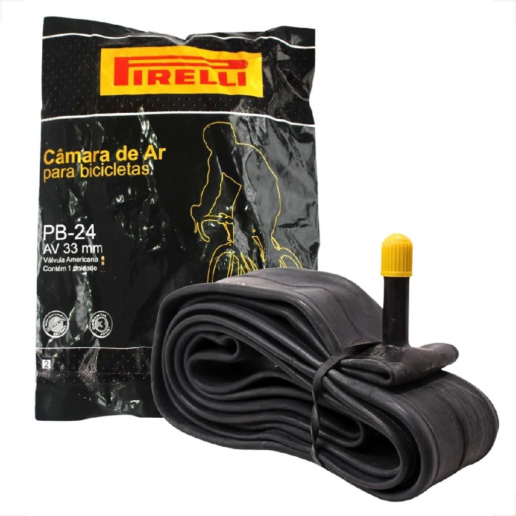 Câmara De Ar Pirelli Aro 24x1 3 / 8 Cadeira De Rodas Bicicleta bike infantil pneu fino slick