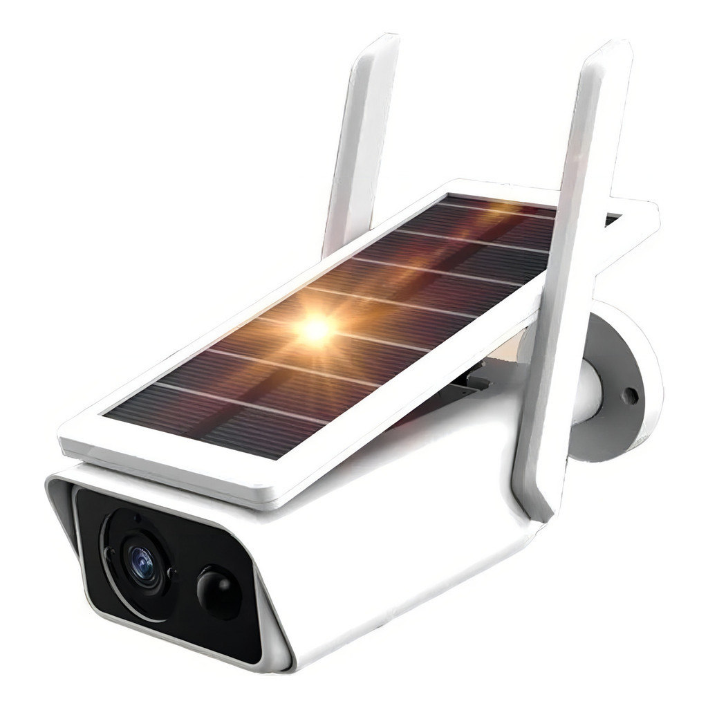 Câmera Ip Wifi Segurança Ip66 Energia Solar Full Hd Externa