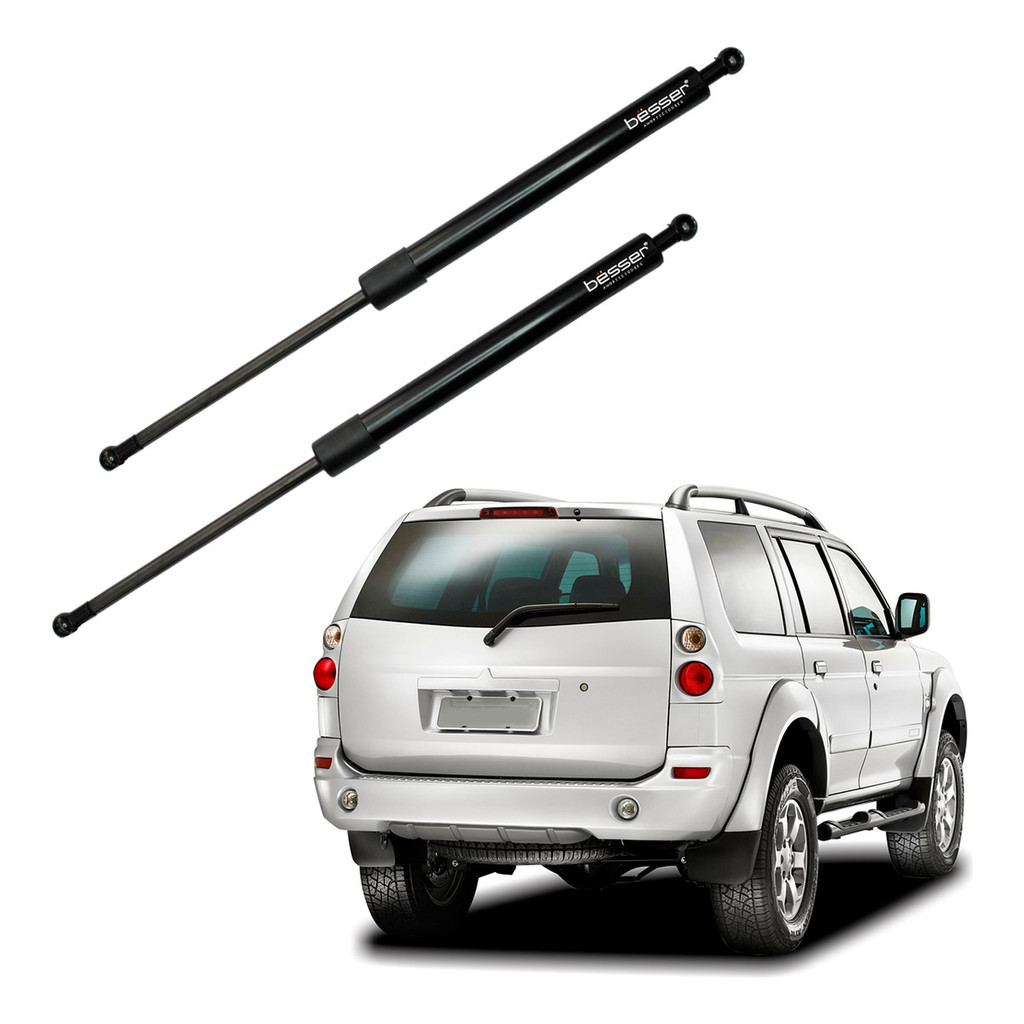Par Amortecedor Pajero Sport Blindado Tampa Traseira Pistão Porta Malas Pajero Sport 2006 à 2012