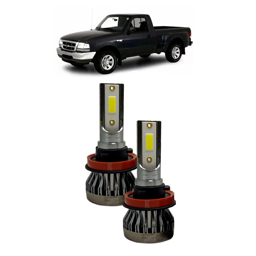 Par Lampada LED Farol Ranger 2000 A 2004 HB5 6500K