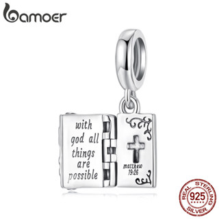 Bamoer 925 Prata Esterlina Charme Cruz Fé Pingente DIY Para Pulseira Presentes em Oferta na Shopee