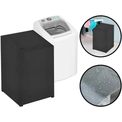 Capa Protetora Para Máquina De Lavar Secadora Com Zíper Frontal Impermeável 10kg A 13kg Maxximo