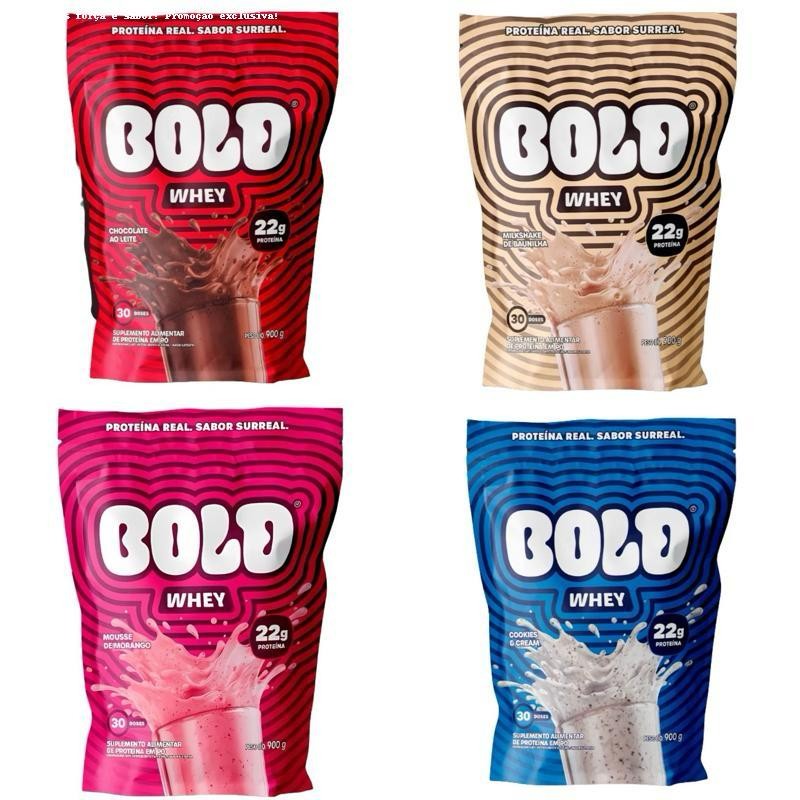 Whey Protein Bold 900g Todos os sabores