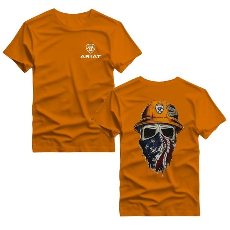 Camiseta Camiseta Algodão Ariat Unissex Camisa Estampada Country Rodeio Envio imediato