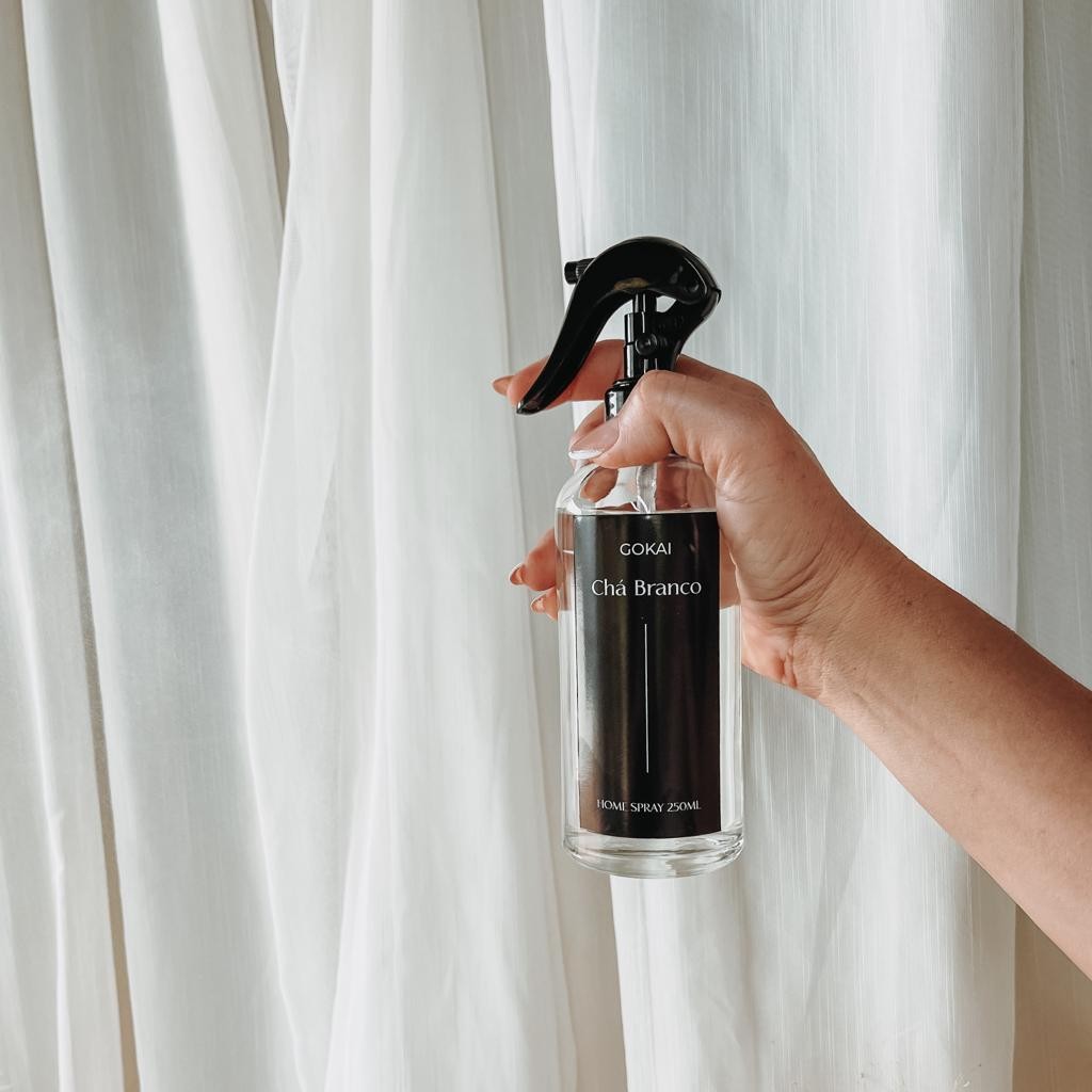 Home Spray Chá Branco | 250ml Frasco de vidro
