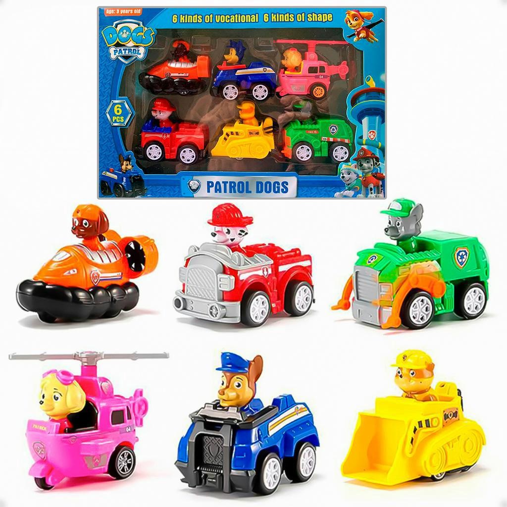 Patrulha Canina 6 e 9 Carrinhos Fricção Brinquedo Infantil em Oferta na Shopee