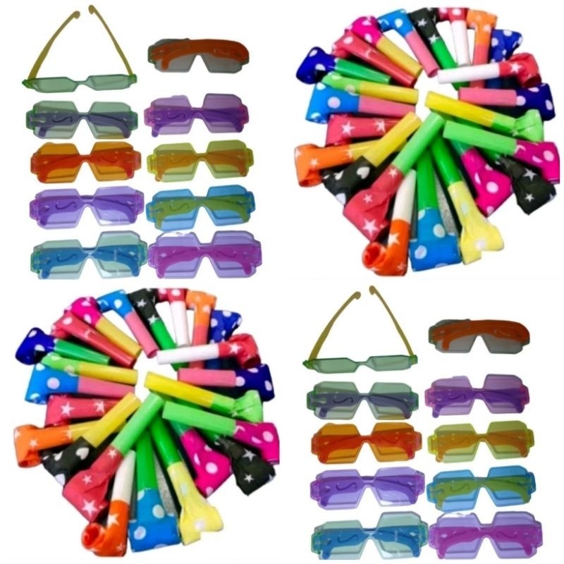 KIT COM 30 BRINQUEDOS SENDO 15 LINGUA DE SOGRA+15 OCULOS BALADA FESTA ANIVERSARIO LEMBRANCINHA E PRENDA