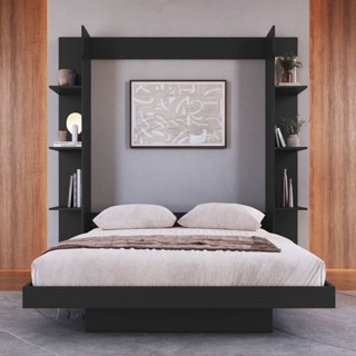 Cama Casal Vancouver Articulável 8 Prateleiras Grafite - Art In Móveis em Oferta na Shopee