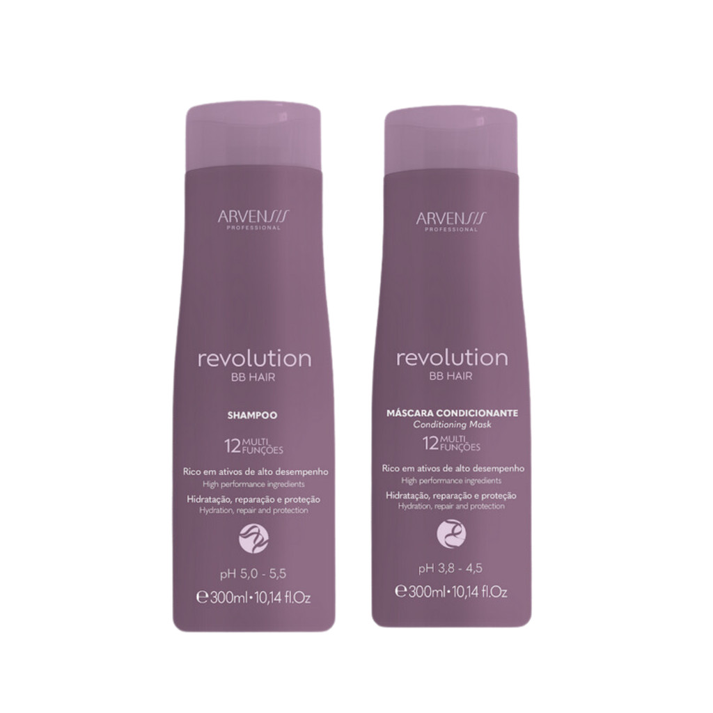 Kit Arvensis Revolution Bb Hair Vegano (Sh+Cond 300ml)