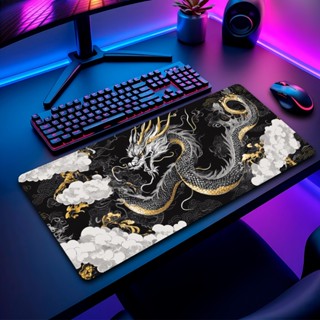 Mouse Pad Dragao Japones Gamer Antiderrapante Grande Diversas Estampas Personalizado 70x35...