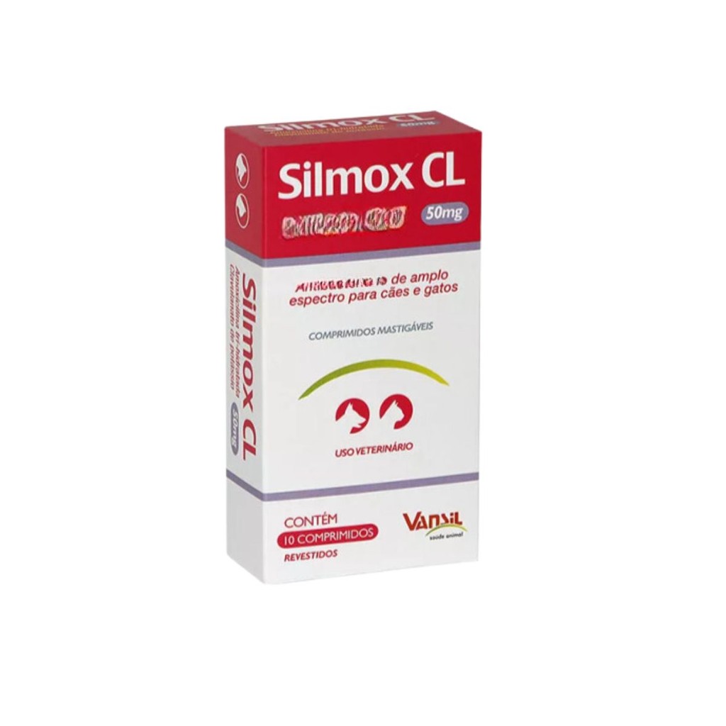 Silmox CL 50mg caixa com 10 Comprimidos Para Cães Vansil