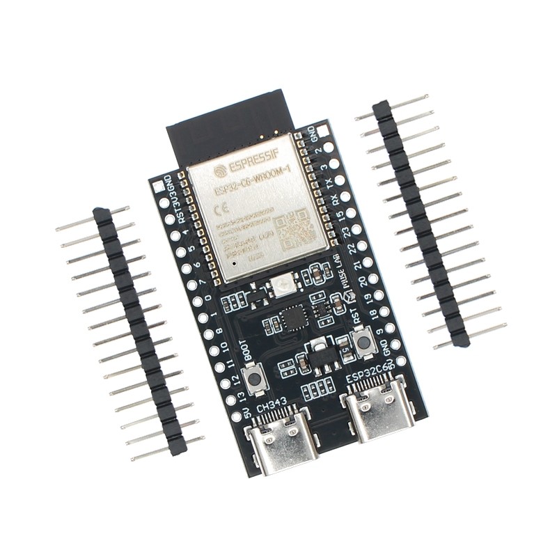 ESP32 ESP32-C6 WiFi + Bluetooth Internet Das Coisas Dupla Tipo-C Placa De Desenvolvimento Central-DevKit N4R2 Para Ardui — imagem 2 de 2