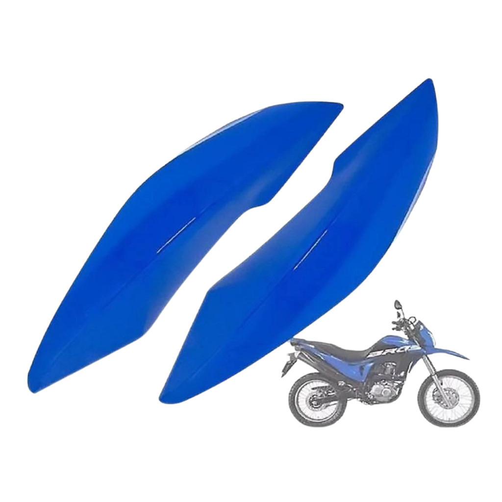 Carenagem Lateral do Tanque "A" compatível com moto Honda Nxr Bros 160 2017 Azul Tijuca