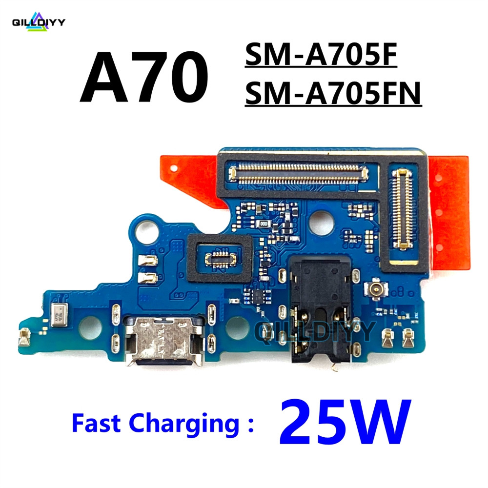 1 Peça Para Samsung Galaxy A70 A705F A705FN Placa Conector De Carregamento USB Carregador Doca Porta Microfone Tipo C Pl